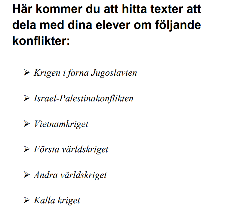 Konflikter