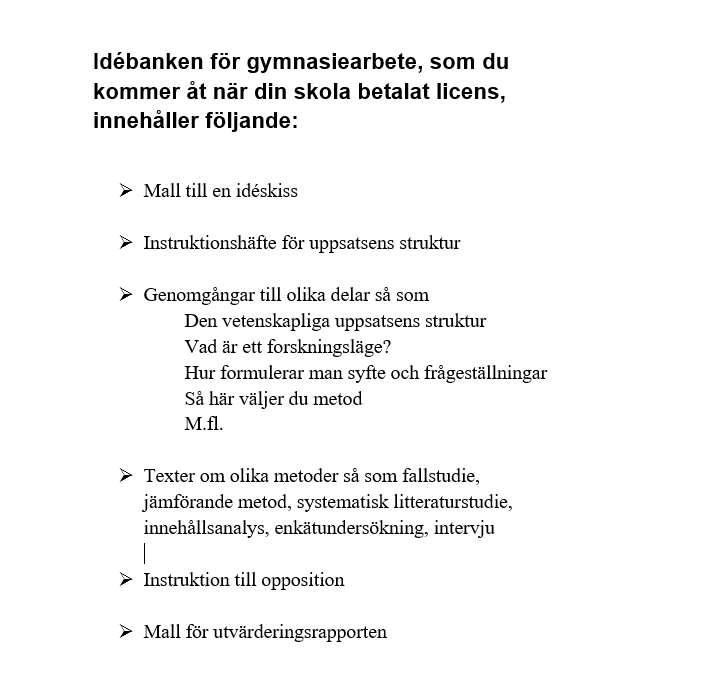 Gymnasiearbete