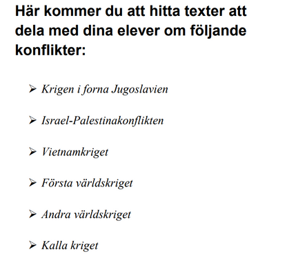 Konflikter