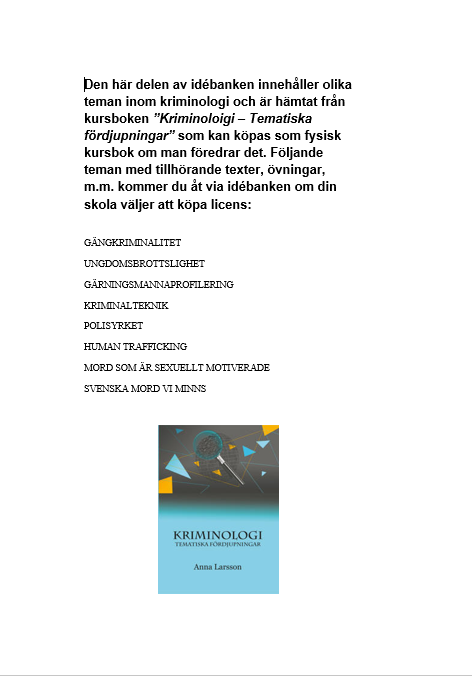 Kriminologi - teman