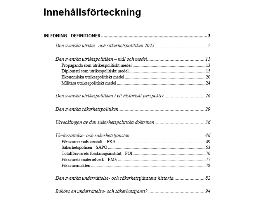 Utrikes- och säkerhetspolitik
